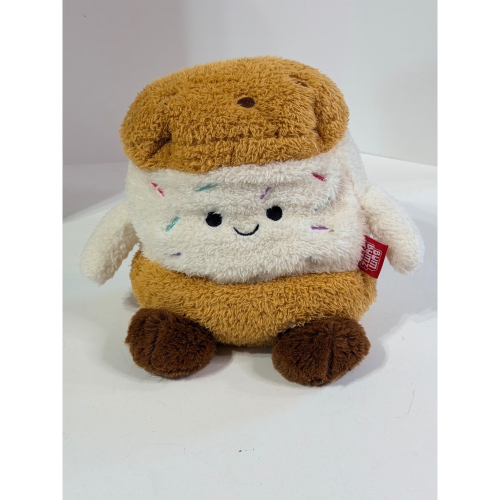 BumBumz Sam the S'more‎ Plush BreakfastBumz Kellytoy Brown White 7.5 Inch Plush